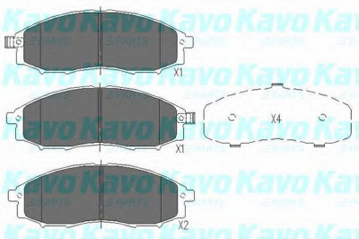 KAVO PARTS kbp6518 -  Комплект тормозных колодок, дисковый тормоз